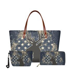 5980 3-Piece Handbag Organizer Set: Includes Zipper Wallet & Cosmetic Case